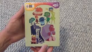 Inside Out 2 DisneyPixar 4K Ultra HD  BluRay  Digital Code Steelbook Unboxing [upl. by Ahsats]