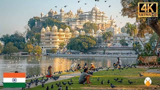 Udaipur India🇮🇳 The Most Romantic City of Lakes 4K HDR [upl. by Dorr]