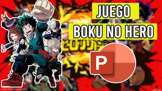 Juego Boku no Hero Academia Editable  Power Point 2021 [upl. by Ohl581]