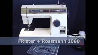 Frister  Rossmann 1080 sewing machine  instructions [upl. by Ahsemrak]