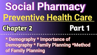 Preventive Health care  Demography in hindi  Family Planning  Method of family Planning [upl. by Neram854]