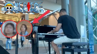 I played Binks Sake on public piano at the airport [upl. by Aisile356]