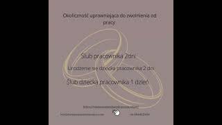 Urlop okolicznościowy biznes praca motywacja rozwój urlop wesele slub pogrzeb [upl. by Annerahs653]