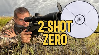 Zero Any Rifle in 2 Shots Plus 6 common mistakes [upl. by Ysnap898]