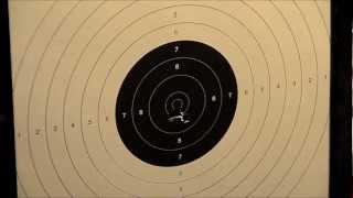 Crosman 2240 Shooting 10m ISSF air pistol target [upl. by Acinet30]