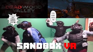 FULL BODY VR ZOMBIE GAME  DEADWOOD VALLEY  Sandbox VR MemoryRoyale vlog [upl. by Ecirtaeb]