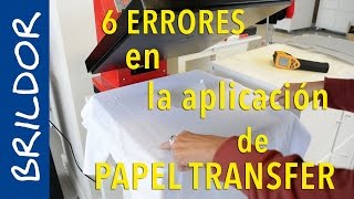 Los 6 errores más comunes en la aplicación del papel transfer [upl. by Aiuqcaj]