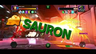 MCOC Bounty Target  Sauron best countermcoc sauron ironman marvelcontestofchampions marvel [upl. by Aleakam]