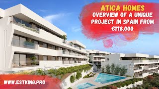 Atica Homes  New builds in Spain Estepona Real estate investment [upl. by Aiuqal]