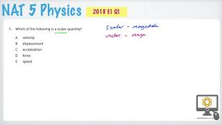 2018 Nat 5 Physics paper §1 Q1 [upl. by Ecirtram]