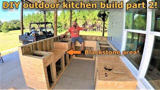 DIY Budget outdoor kitchen build part 2 Blackstone area Vevor 616 [upl. by Noreen836]