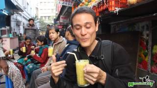 Indian Mango Lassi  The Best Mango Smoothie Ive Ever Had in Kolkata India [upl. by Assiral]