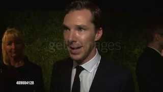 Benedict Cumberbatch interview at Evening Standard Theatre Awards 2014 [upl. by Harvison]