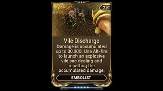 embolist vile discharge level cap [upl. by Annawd]