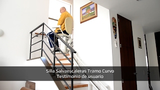 Silla Salvaescaleras Tramos Curvos  Testimonio [upl. by Bambi]