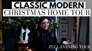 Full Evening Christmas Home Tour of our Modern LUX Cottage House of Valentina [upl. by Yoshiko575]