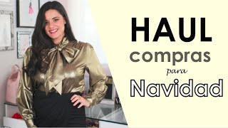 HAUL COMPRAS DE MODA PARA NAVIDAD [upl. by Naerb]