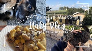 【イタリア留学vlog】4🇮🇹田舎でスローライフVasto旅行🐾 [upl. by Deena]