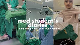 medical student’s vlog  stay 247 at the hospital obgyn rotation shadowing surgeries study vlog [upl. by Ashbaugh]