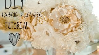 1 BEST FABRIC FLOWER TUTORIAL BURNING METHOD [upl. by Xonel]