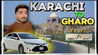 Karachi to gharo by Road  corolla fuel average  KitnA petrol lga [upl. by Hakim]