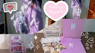 BTS Merch Box 7 Unboxing  What can fit [upl. by Irme]