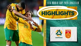 Australia v China PR  Highlights  FIFA World Cup 2026 Third Round Qualifier [upl. by Dill]