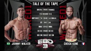 EBD3  Johnny Walker Vs Cheick Kone [upl. by Aimal]