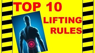 Back Safety  Top 10 Lifting Rules  Avoid Back amp Spine Injuries Safety Training Video [upl. by Annaj]