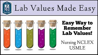 EASY TRICKS to Remember Lab Values Nursing NCLEX USMLE [upl. by Mayyahk]