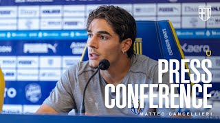 Press Conference  Matteo Cancellieri si presenta come nuovo giocatore del Parma Calcio [upl. by Attehcram259]