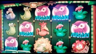 Live play on Birds slot machine with bonus and mystery features  HIGH LIMIT  EPIC HUGE WIN [upl. by Enirehtac]