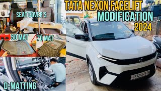 Best Matting Options for Tata Nexon Facelift 2024  TATA NEXON MODIFICATION  Dmats 5D mats 7D mats [upl. by Angadreme]