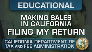 Filing My Return  Making Sales in California [upl. by Ronald724]