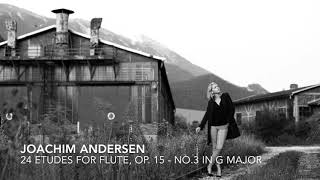 J Andersen  24 Etudes for Flute Op 15  No 3 in G major [upl. by Tisha]