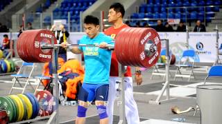 Liao Hui 69kg China  275kg Front Rack Holds [upl. by Cleo465]