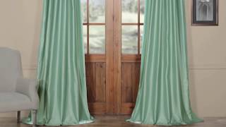 Robins Egg Faux Silk Taffeta Curtain [upl. by Anyahc]