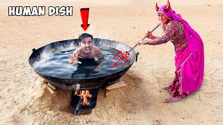 ज़िंदा ही Boil कर दिया 👹 Living 24hr in Kadai  इंसानी पकवान [upl. by Gasper]