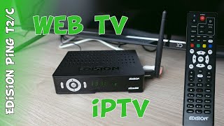 Recensione decoder digitale terrestre HD Edision Ping T2C con IPTV Web Tv e telecomando universale [upl. by Cirdahc916]