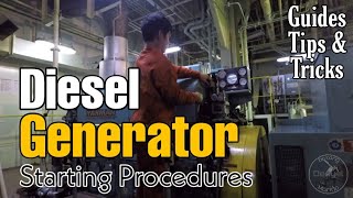 How to start Diesel Generator on board a ship  Starting Procedure  Batang Marino Ep 023 [upl. by Valida]