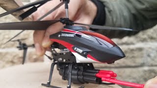 Wltoys V398 Missile Shooting RC Helicopter Unbox and Test [upl. by Lana859]