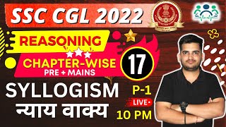 SYLLOGISM न्याय वाक्य P1  SSC CGL 2022 PreMains Reasoning By Deepak Sir ssc deepaksir cgl [upl. by Tennes]