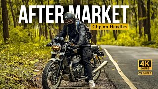 Best Clip on handlebar modification for Continental GT 650  Installation amp Review 🔥 [upl. by Ihcehcu]