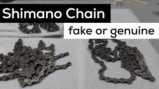 Fake vs Genuine Shimano chain How to spot the difference [upl. by Aicyla248]