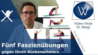 Rückenschmerzen mit Faszientraining reduzieren Effektive Faszien Übungen gegen Schmerzen im Rücken [upl. by Zednanref]