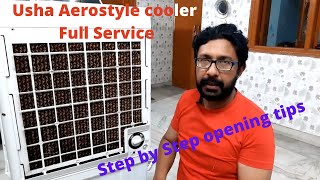 USHA AEROSTYLE 70L cooler  USHA COOLER SERVICE  Cooler cleaning  Desert Cooler  zindagi 5050 [upl. by Maryann664]