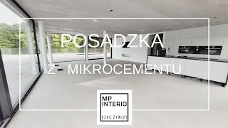 Podłoga z mikrocementu w domu jednorodzinnym nad jeziorem Mikrobeton beton cire microtopping [upl. by Neryt288]