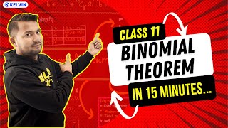 Binomial Theorem Class 11 Mind Map  Super Quick Revision in Just 15 Minutes ⏱ [upl. by Tiossem]