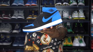 EARLY LOOK Air Jordan 1 Royal Reimagined Sneaker Review nike airjordan jordan1 [upl. by Blanch]