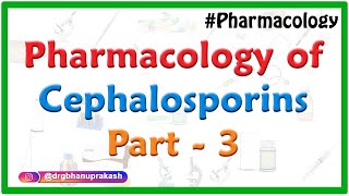 Pharmacology of Cephalosporins  Classification  spectrum of activity and clinical use  Part 3 [upl. by Mateo]